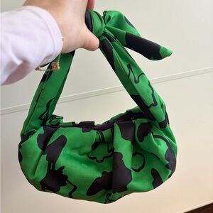 Rejina Pyo Satin Knot Pouch Bag